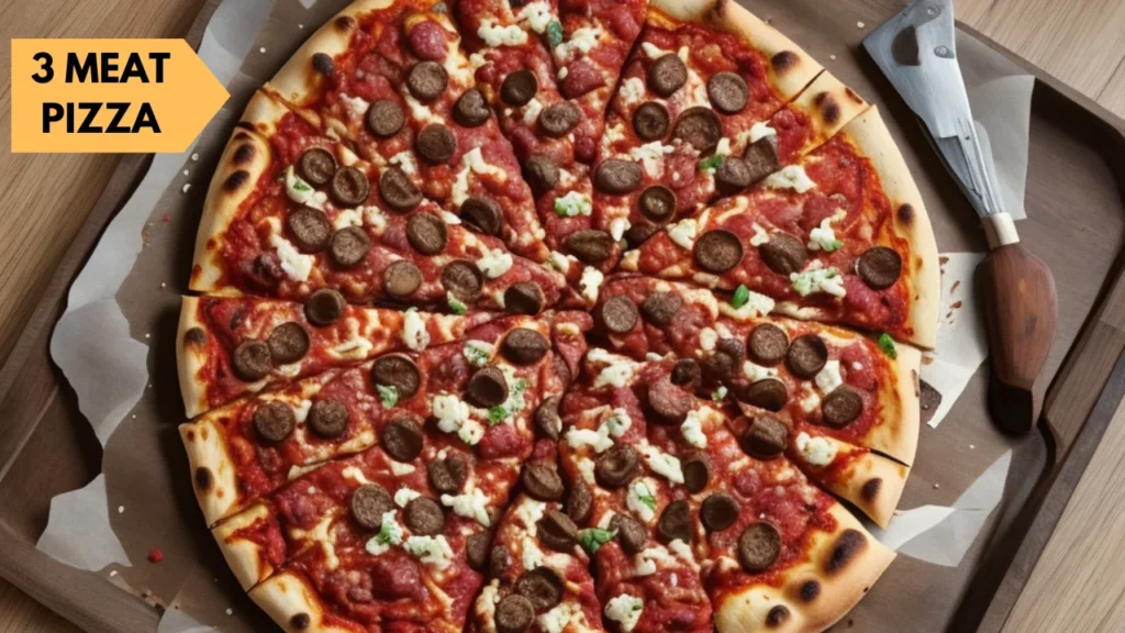 3 meat pizza recipe