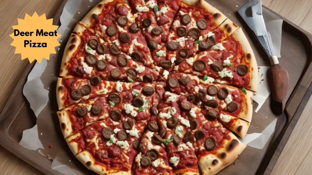 Deer meat Pizza