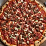 Deer meat Pizza