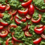 Tomato Halves Chimichurri Recipe for Pizza