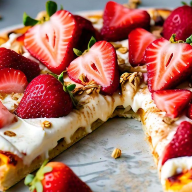 sweet breakfast pizza