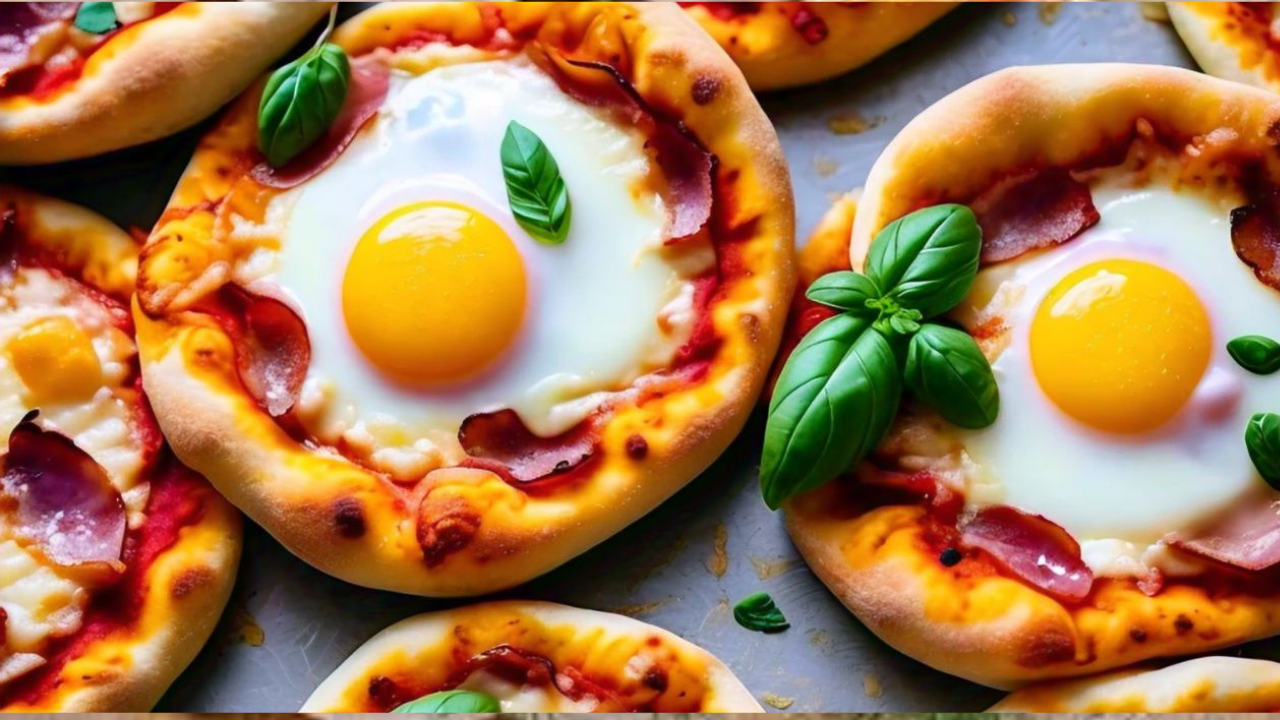 Mini Breakfast Pizzas