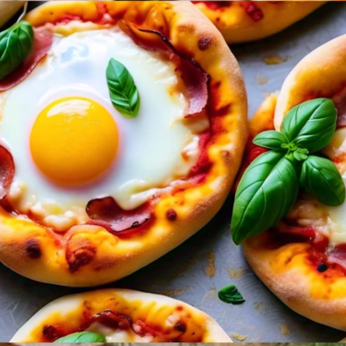 Mini Breakfast Pizzas