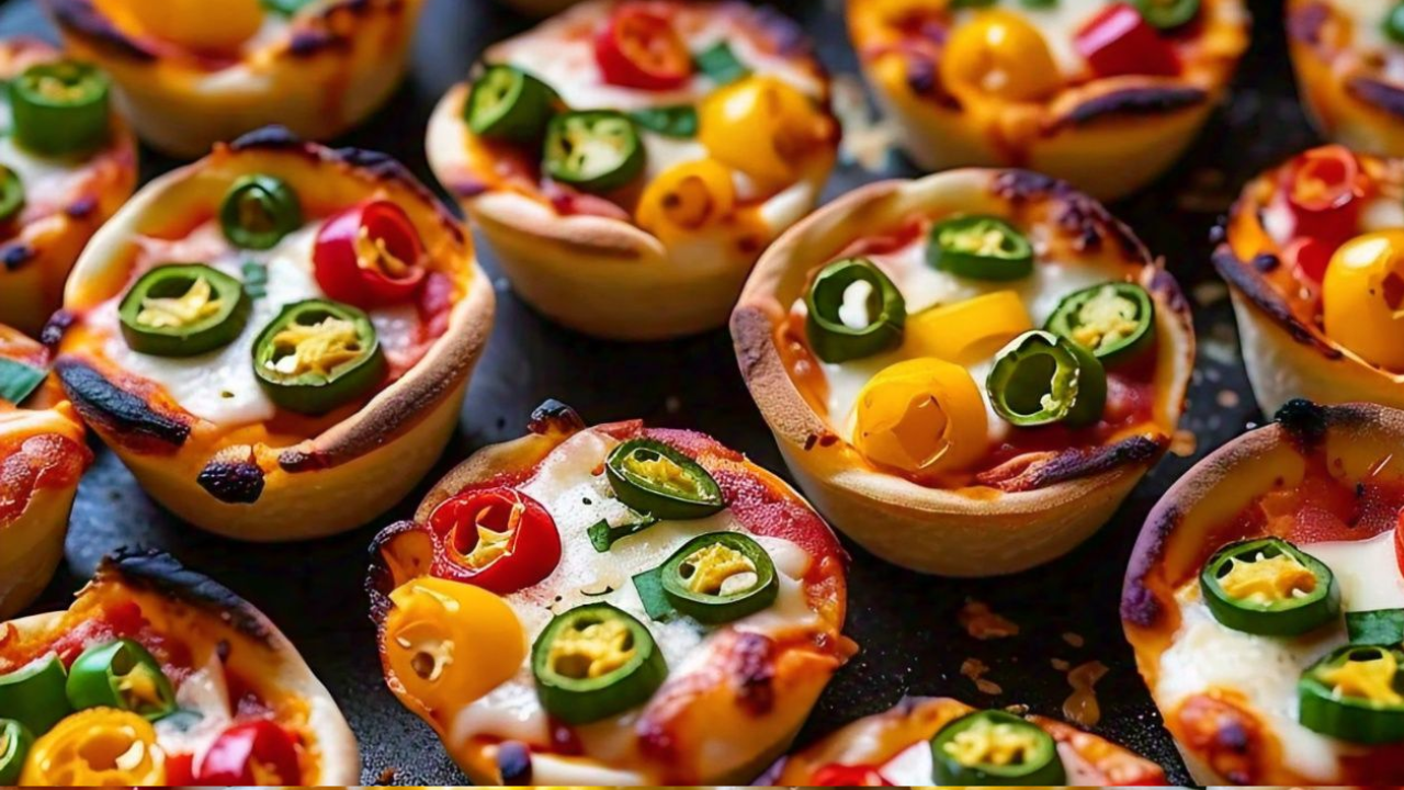 Mini Pepper Pizza Cups